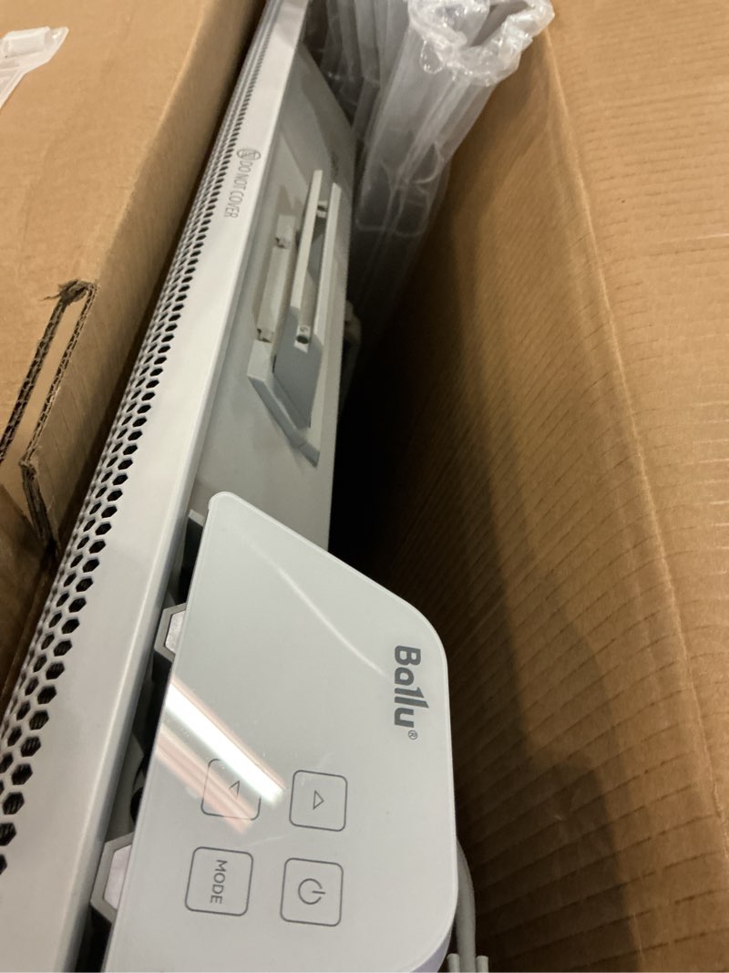 Condition photo showing As Is for Ballu Convection Panel Space Heater for Large Room,1500W Electric Heater with Programmable Thermostat,WiFi App Control,Standing or Wall Mount,Smart Quiet Heater for Indoor Use,Works with Alexa,White Standard White