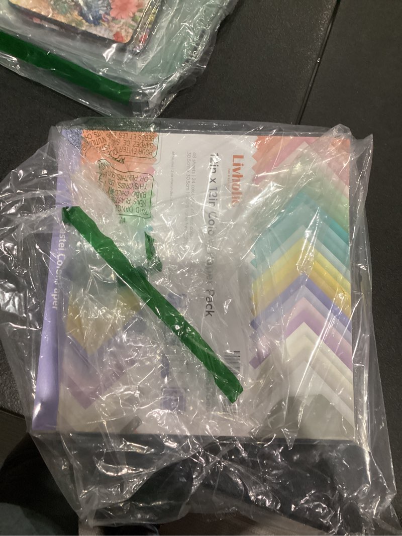 Condition photo showing New/Like New for 48 Sheets Pastel Color Scrapbook Paper 12x12 Inch 24 Assorted Colored Card stock 120 gsm 32 lb Rainbow Paper for Cardmaking, Assorted Color Shading Projects,Origami,Classroom Crafts Pastel Edition
