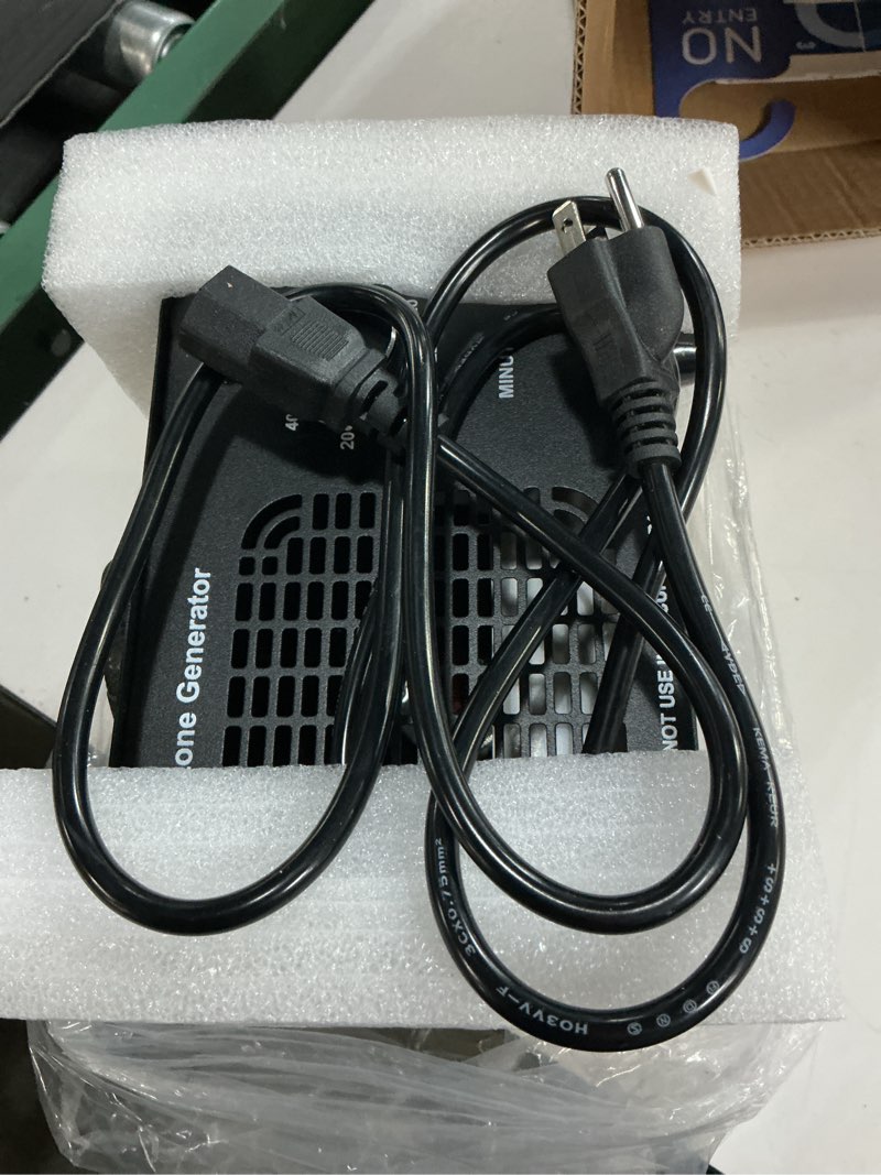 Condition photo showing Good Condition for ozone generator 60000mg/h, industrial/home ozone machine, odor removal for areas of 6,000 square feet, high capacity odor eliminator for car, rooms, smoke, pets, o3 air purifier deodorizes (black)