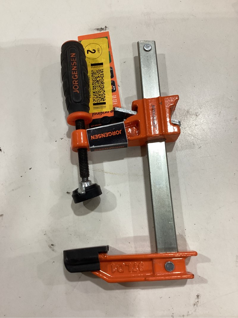 Condition photo showing As Is for jorgensen 4 in. x 2 in. d light duty bar clamp 300 lb