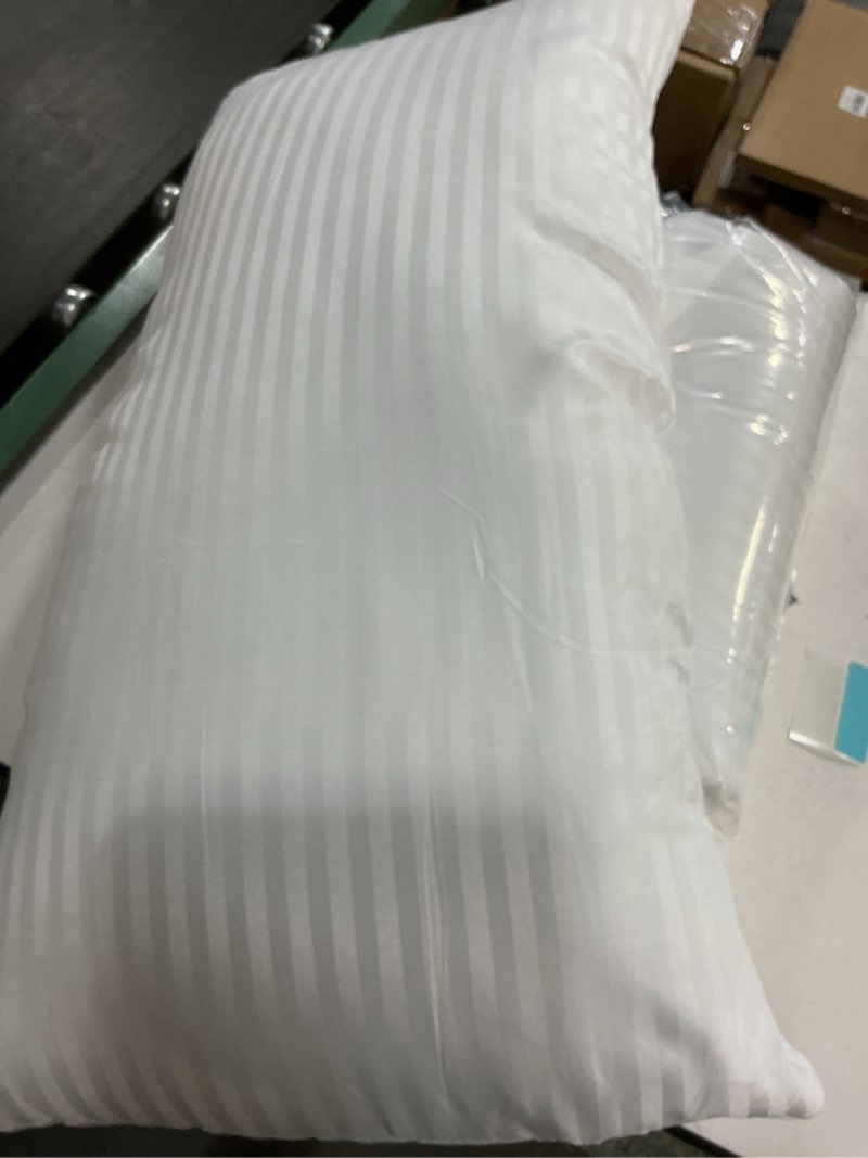 Condition photo showing As Is for EIUE Hotel Collection Bed Pillows for Sleeping 2 Pack King Size?Pillows for Side and Back Sleepers,Super Soft Down Alternative Microfiber Filled Pillows,20 x 36 Inches White King (2Pack)