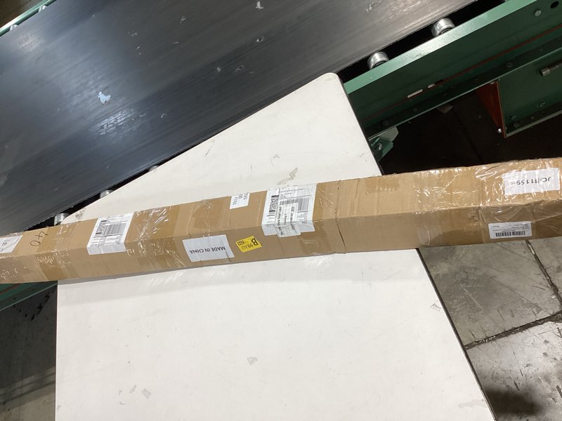 Condition photo showing As Is for fullhawl 1 pcs white desk to wall gap filler pvc plastic office desk attachment long and wide gap fi