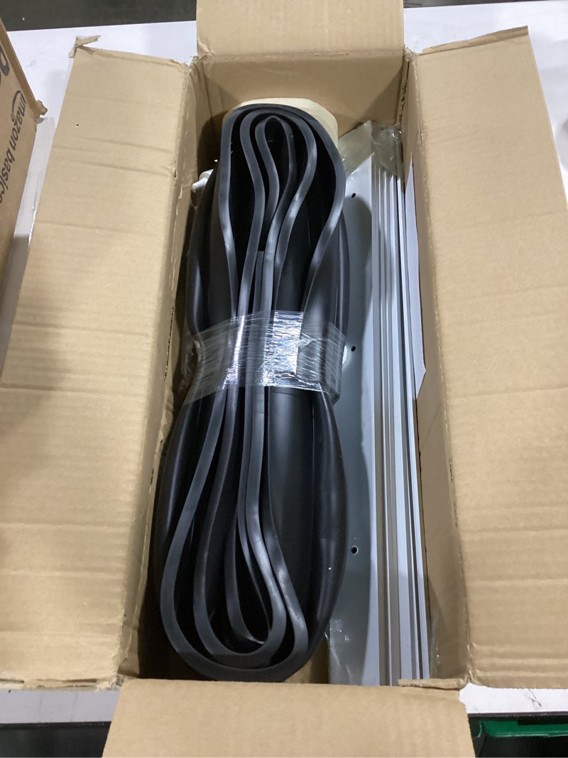 Condition photo showing Good Condition for MYFAMIREA 10FT Garage Door Seals Bottom Rubber, Pre-drilled Aluminum Track Retainer Kit Weather Stripping, U+O Ring Weatherproof Threshold Strip Replacement Bottom for Garage Door, 1.57" Width, Black 10 FT Black-5/16"T-Aluminum Track