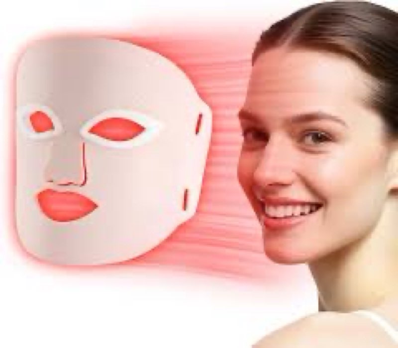 Red Light Mask for Face, Pink