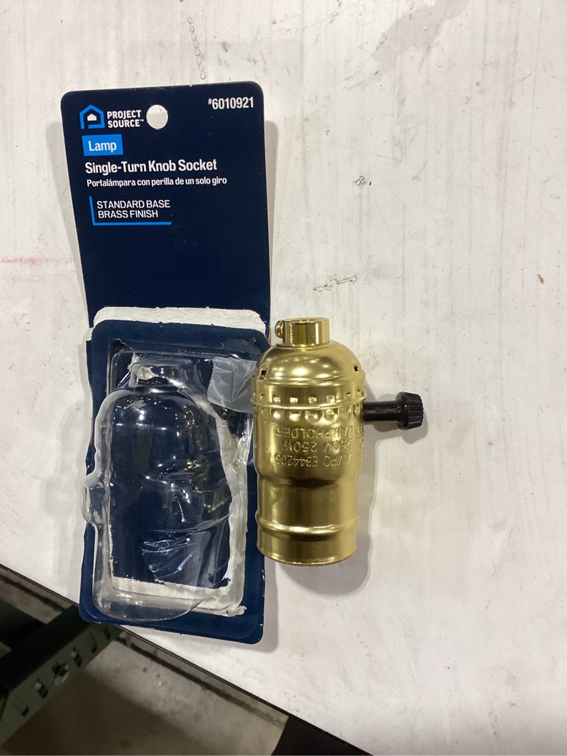 Condition photo showing Good Condition for project source 250 -watt plastic turn knob lamp socket , gold
