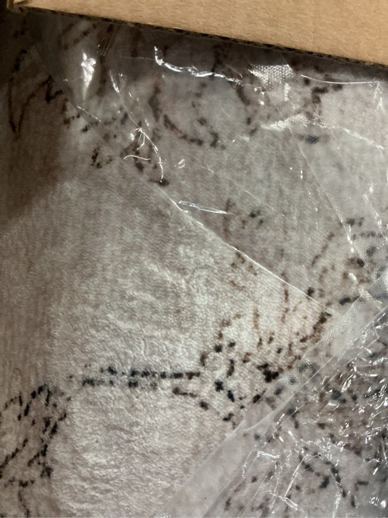 Condition photo showing Good Condition for purecozy beige area rug 8x10 washable vintage carpet for living room bedroom large soft retro low pile thin indoor rug non slip oriental medallion floor cover for dining room office 8' x 10' (rectangular) beige