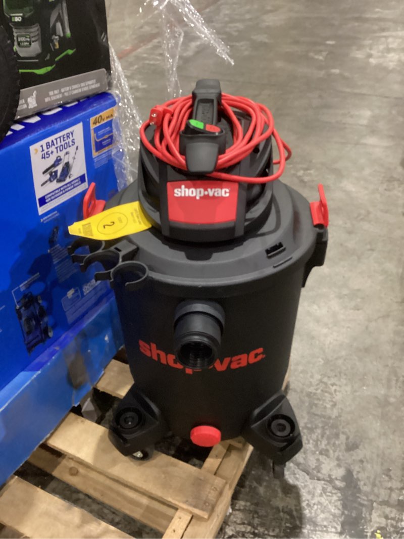 Condition photo showing Good Condition for shop-vac wet/dry shop vacuum with accessories included