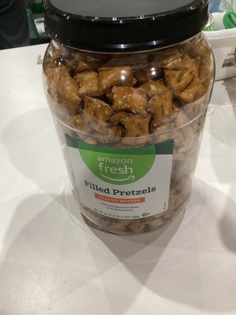 Condition photo showing New/Like New for Amazon Grocery, Peanut Butter Filled Pretzels, 44 Oz (Previously Amazon Fresh, Packaging May Vary)