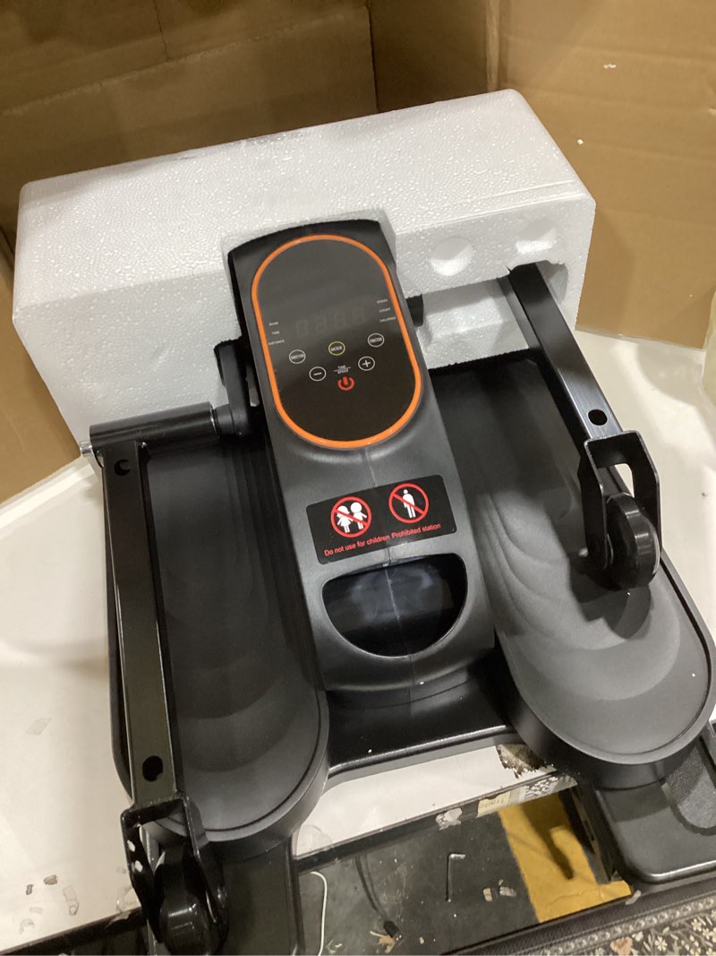 Condition photo showing Good Condition for HOMGIM Under Desk Elliptical Machine - Quiet Motorized Leg Exerciser with Smart Remote, 12-Speed Manual Programs Auto/3 Auto Programs LCD Display & Bidirectional Motion for Home/Office Orange-2