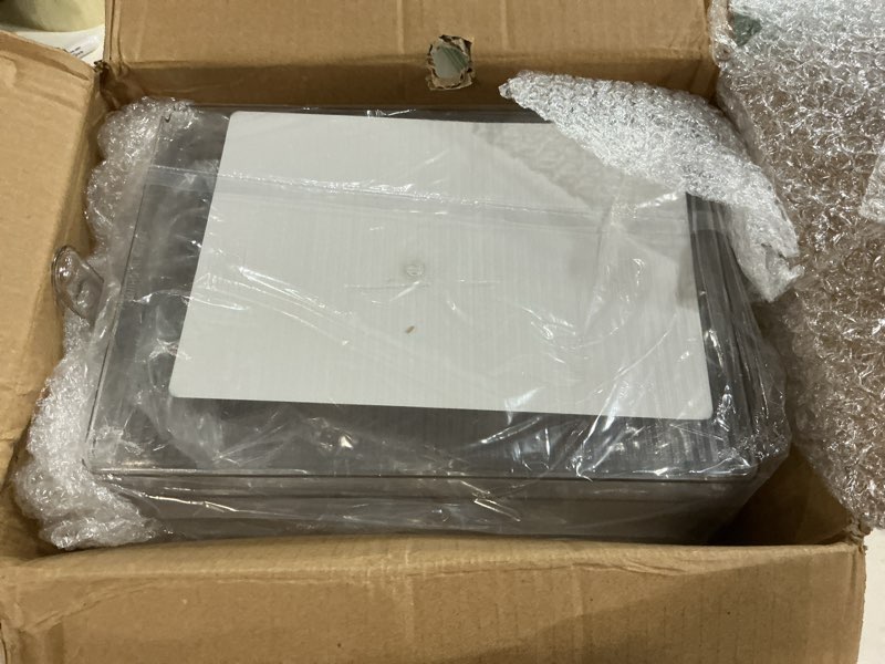 Condition photo showing Good Condition for havawish 2 sets ice storage bin for freezer with lid and flexible scoop set plastic ice container with lid handle for home office fridge storage (12.4 x 8.07 x 3.94 inches) 12.4 x 8.07 x 3.94 inches 2