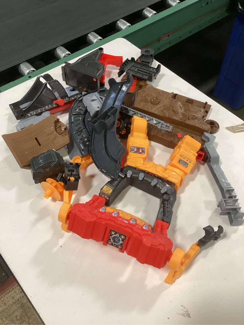 Condition photo showing As Is for Monster Jam Smash & Bash SmashBot Playset with Launcher, Exclusive 1:64 Scale Monster Truck, 15-Inch Repairable Robot, Kids Toys for Boy and Girls Ages 3 and up