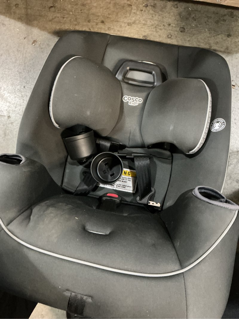 Condition photo showing As Is for cosco kids easy elite slim all-in-one convertible car seat, grey glyphs