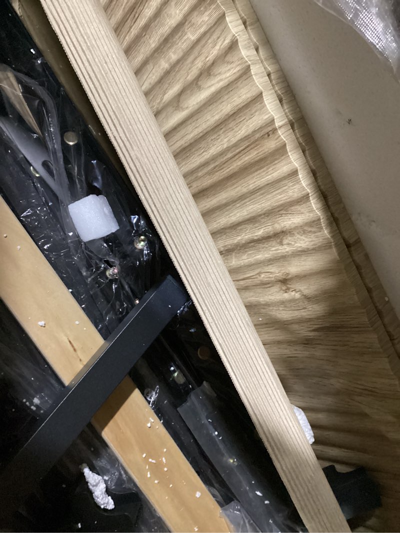 Condition photo showing Good Condition for similar/ possibly incomplete parts large concave undulating storage bed frame with easy lifting and ample space