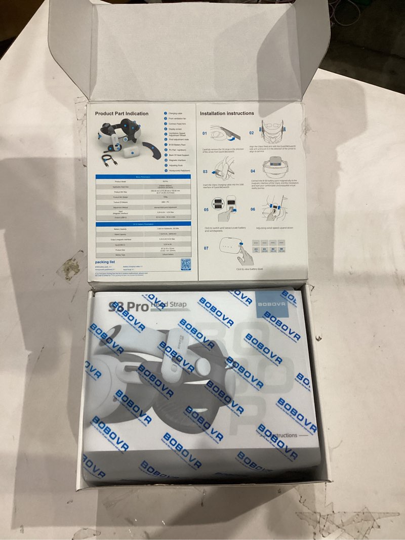 Condition photo showing Good Condition for BOBOVR S3 Pro Battery Strap Accessories,Head Air Cooling System and 10000mah Hot-swappable Battery Pack,Compatible with Meta Quest 3/Quest 3S