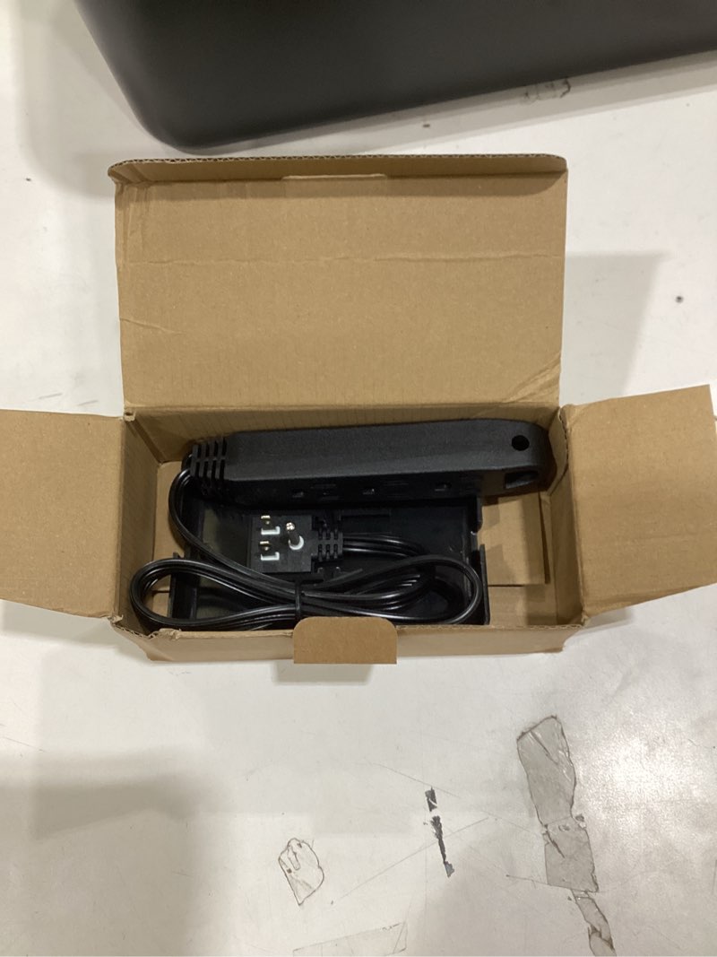 Condition photo showing Good Condition for 3FT Ultra Flat Plug Extension Cord Power Strip with 3 Outlets, Patented Detachable Ultra-Thin Outlet Cover Concealer & Ultra-Flat Plug, Max. 13A 125V 1625W ETL Listed, Black Color Black-DOWN 3 FT