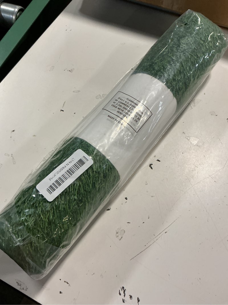 Condition photo showing New/Like New for mayshine fake grass for dogs, artificial turf grass indoor outdoor, mat for dogs soft blades, cesped artificial for patios, dog astro turf for balcony, quick clean, easy rinse patio rug, 29.5"x17" 29.5" x 17" without drainage holes