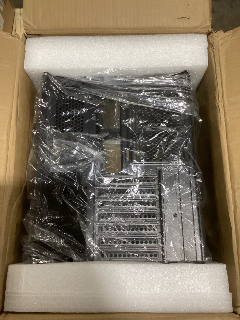 Condition photo showing Good Condition for KEDIERS PC CASE ATX 6 PWM ARGB Fans Pre-Installed, Mid Tower Computer Case with Full-View Tempered Glass, Type-C,Printed Walnut Wood Panels,Support 360mm Radiator,Black Gaming Case (P7)