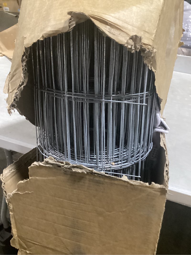 Condition photo showing Good Condition for tongmo 4 ft x 50 ft galvanized welded chicken wire fence, 16ga garden chicken wire fence roll, mesh size 2" x 4"hardware cloth, ideal for yard protection and poultry netting