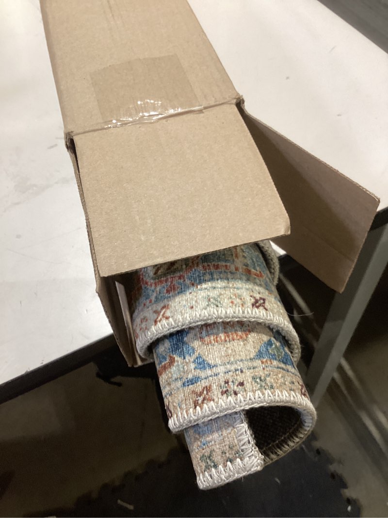 Condition photo showing Good Condition for Loloi Magnolia Home by Joanna Gaines Lenna Collection LEA-05 Denim/Sand 2'-0" x 5'-0" Accent Rug Rectangular Denim / Sand 2' x 5' (Rectangular)