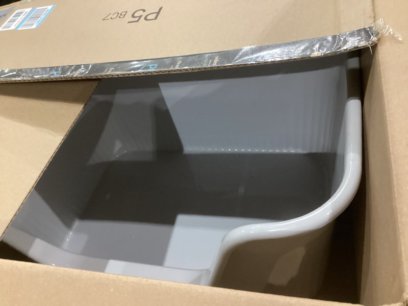 Condition photo showing Good Condition for Extra Large Litter Box with High Sides 25.27\" Lx17.83 Wx13.11 H,Anti-Splashing,Tool-Free Assembly,Multi Kitty Cat Litter Box,Jumbo (Grey)