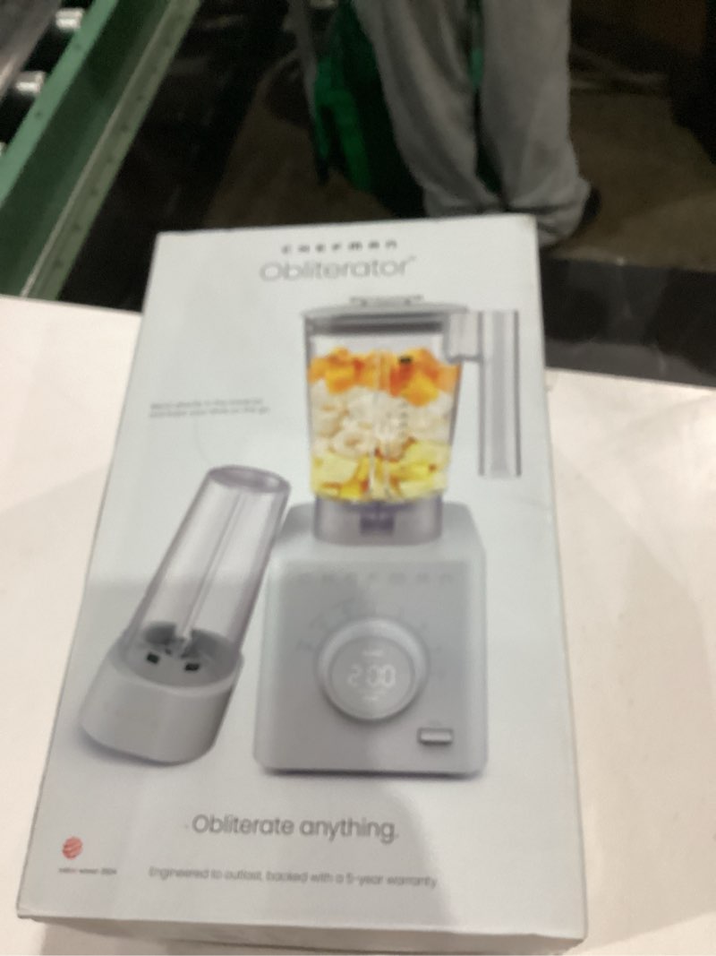 chefman obliterator 48 oz countertop blender for smoothies, 1380w motor to crush ice, nuts, and froz