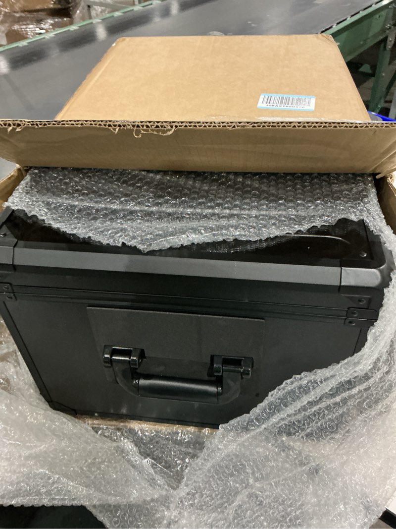 Condition photo showing New/Like New for miniature carrying case, miniature storage case with 6 trays, aluminum alloy frame, display and transport action figure display case for collectibles miniatures, best gifts for men large