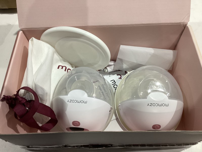 Condition photo showing Good Condition for momcozy m5 lite hands-free wearable breast pump, doublefit flange for baby-like comfort, 3 modes & 9 suction levels, no flange insert or hard carry case, 24mm, 2-pack, cozy red lite-limited version cozy red