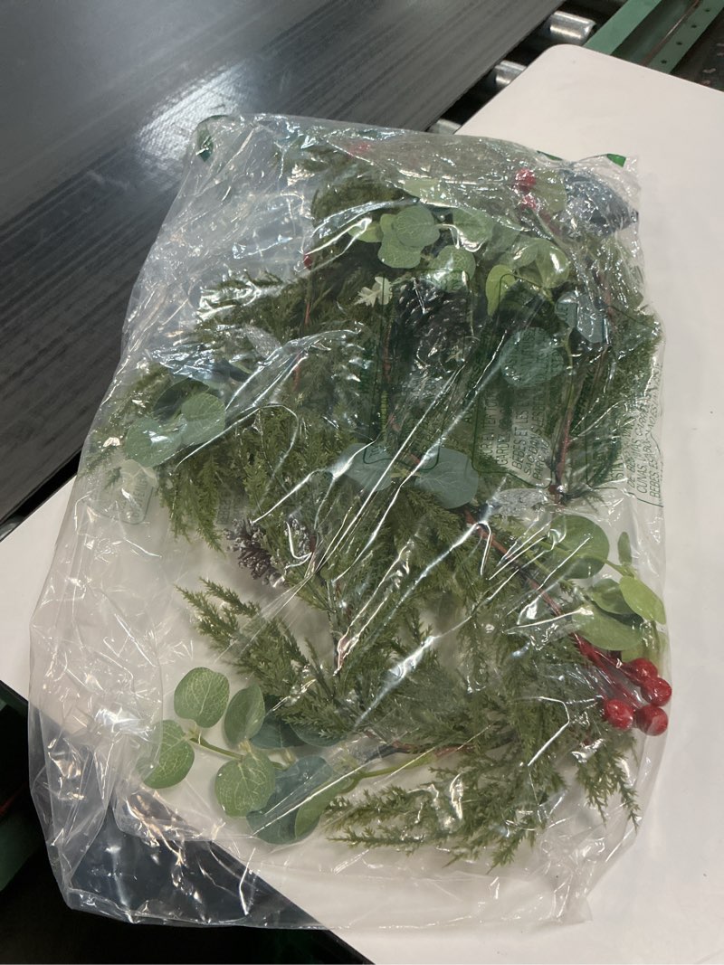 Condition photo showing Good Condition for Christmas Garlands with Light Lighted Christmas Garlands light up Garland Christmas Battery Operated Christmas Garl-and Prelit Garlands for Decoration Xmas for Winter Indoor outdoor mantle porch Decor