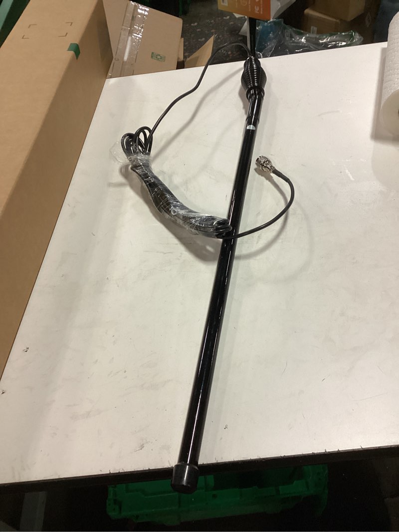 Condition photo showing As Is for Retevis GMRS Mobile Antenna, Heavy Duty Fiberglass GMRS Antenna, 6.5dB 462-467MHz, Spring Base with 16ft RG-58U Coaxial Cable, Compatible with Midland Radio Retevis RT97 RA86(1Pack)