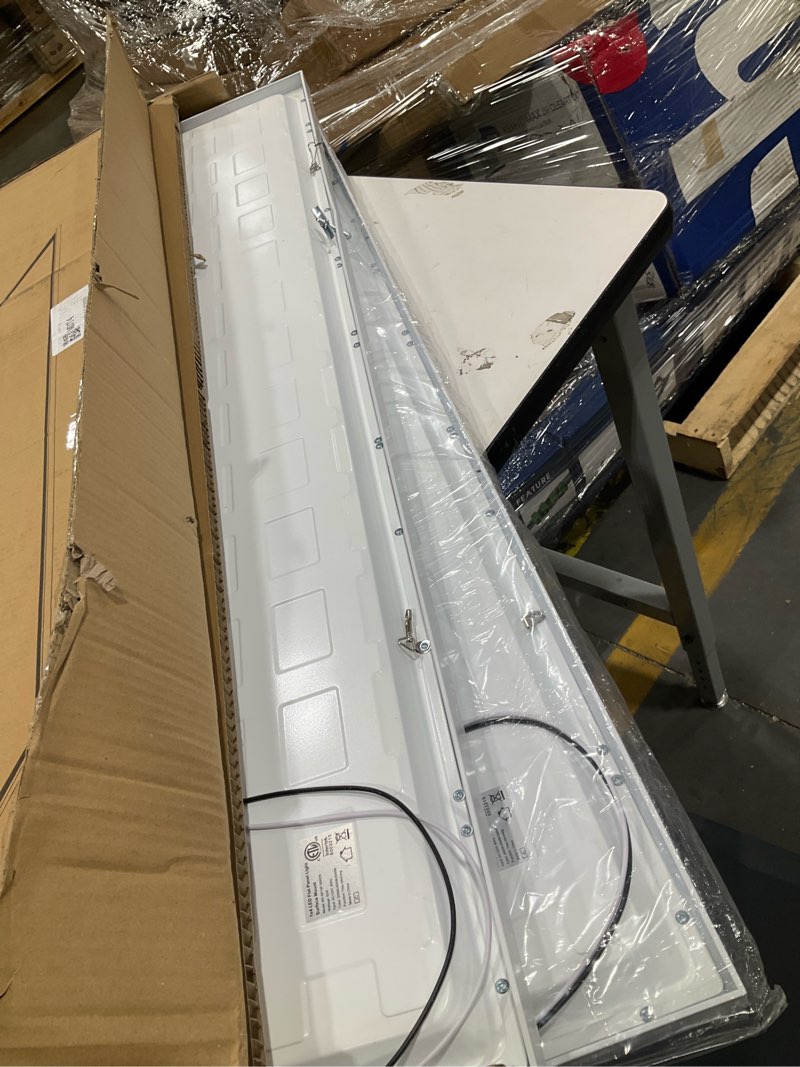 Condition photo showing Good Condition for aikvsxer 2 pack 1x4 led flat panel light surface mount white, 5500lm 50w | triac 10-100% dimmable led ceiling light, 3000/4000/5000k selectable, 120v kitchen ceiling light fixtures for garage/laundry white 1x4ft 2pack