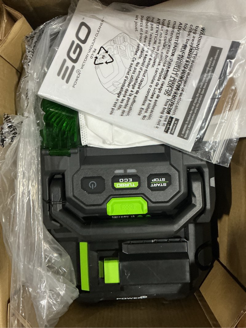 Condition photo showing Good Condition for ego 56-volt 3-gallon cordless wet/dry shop vacuum with accessories included (battery not included)