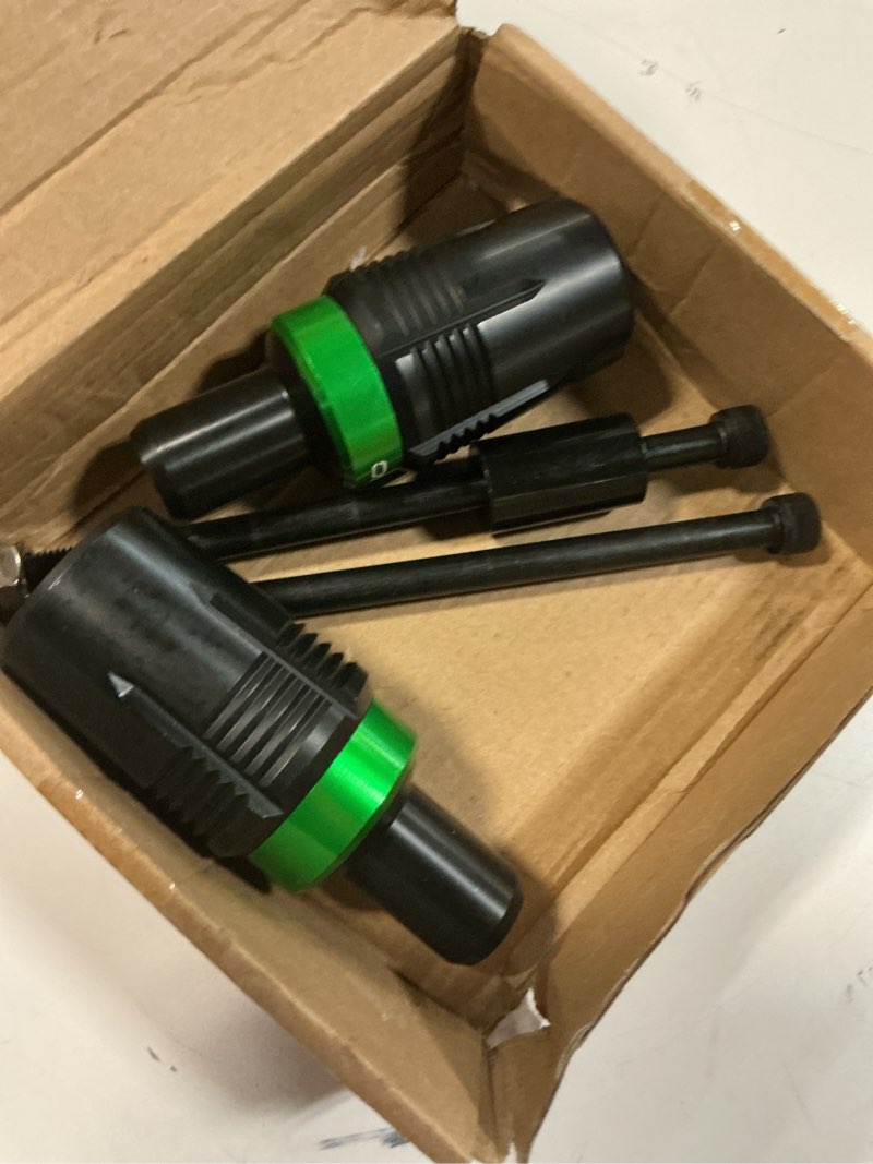 Condition photo showing Good Condition for fit for kawasaki ninja 650 krt 2025 ninja650 ex650 2017-2023 2024 2025 z650 rs z 650 cnc motorcycle frame sliders crash protector crash pad falling protection (green)