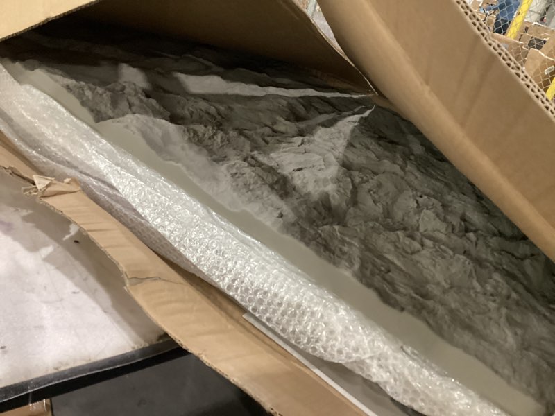 Condition photo showing New/Like New for KASARO 3D Faux Stone Wall Panels, 4 PCS PU Wainscoting Panel for Interior Wall Decor, Cement Texture Thicker Accent for Home, Office, 43.3 × 23.6 inch, Grey Cement Grey