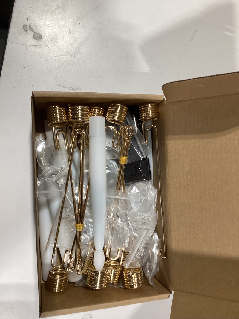 Condition photo showing Good Condition for Tuanse 12 Sets Flameless Christmas Tree Candles LED Taper Candles with Crystal Ball Hook for Christmas Tree Ornament, Flickering Battery Operated Light Candlestick Xmas Wedding, No Battery (Crystal) 12 Crystal