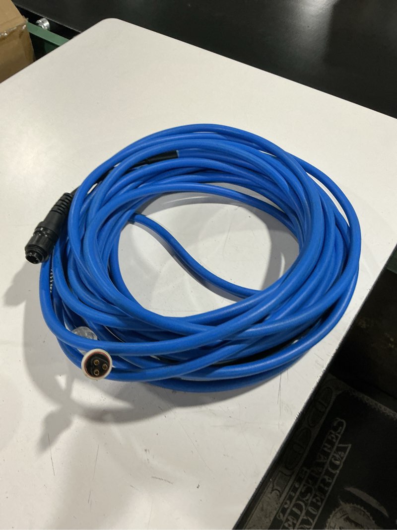 Condition photo showing As Is for dolphin genuine replacement part — durable 78 ft blue cable with swivel for tangle-free operation — 9995876-diy