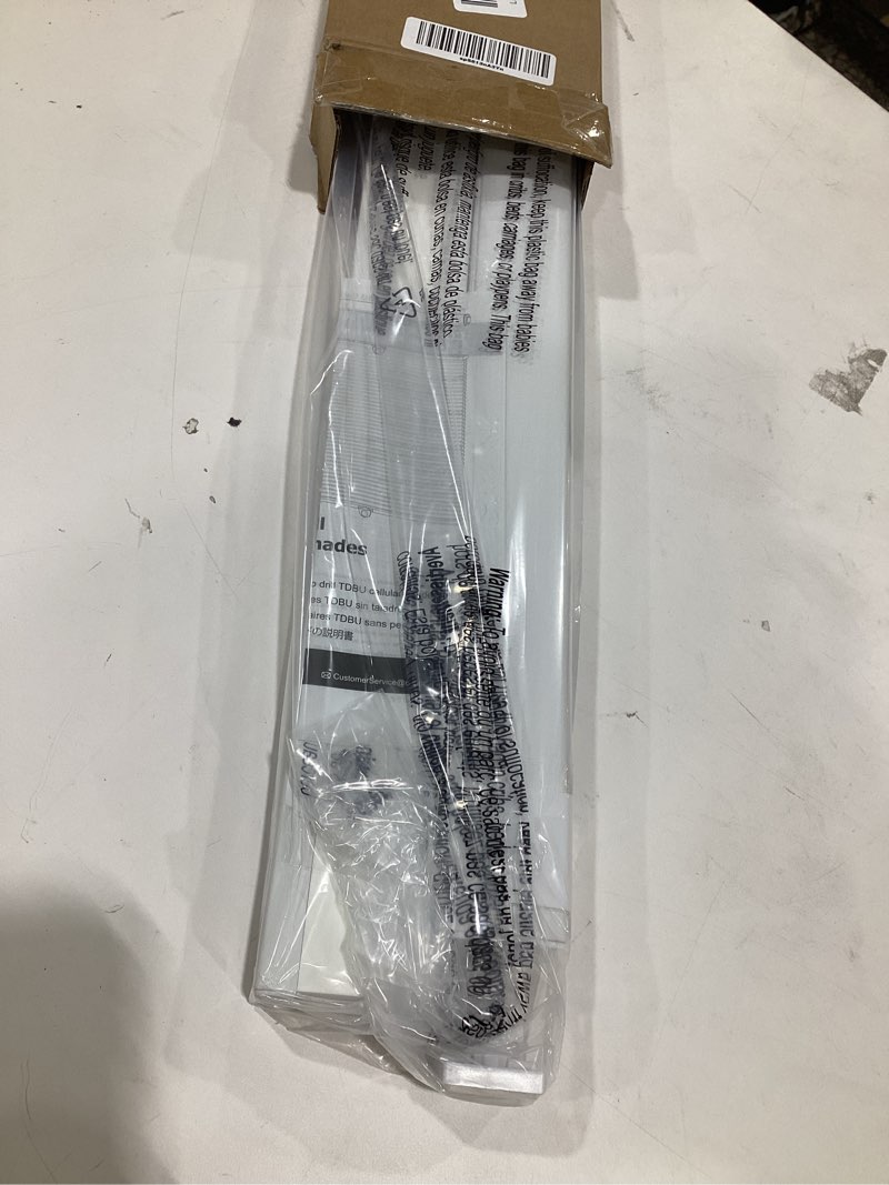 Condition photo showing New/Like New for LazBlinds No Tools No Drill Cordless Cellular Shades, Top Down Bottom Up (TDBU) Honeycomb Shades for Home, Light Filtering Thermal Insulation Blinds for Windows, 34" W x 48" H, White Light Filtering - White 34" W x 48" H