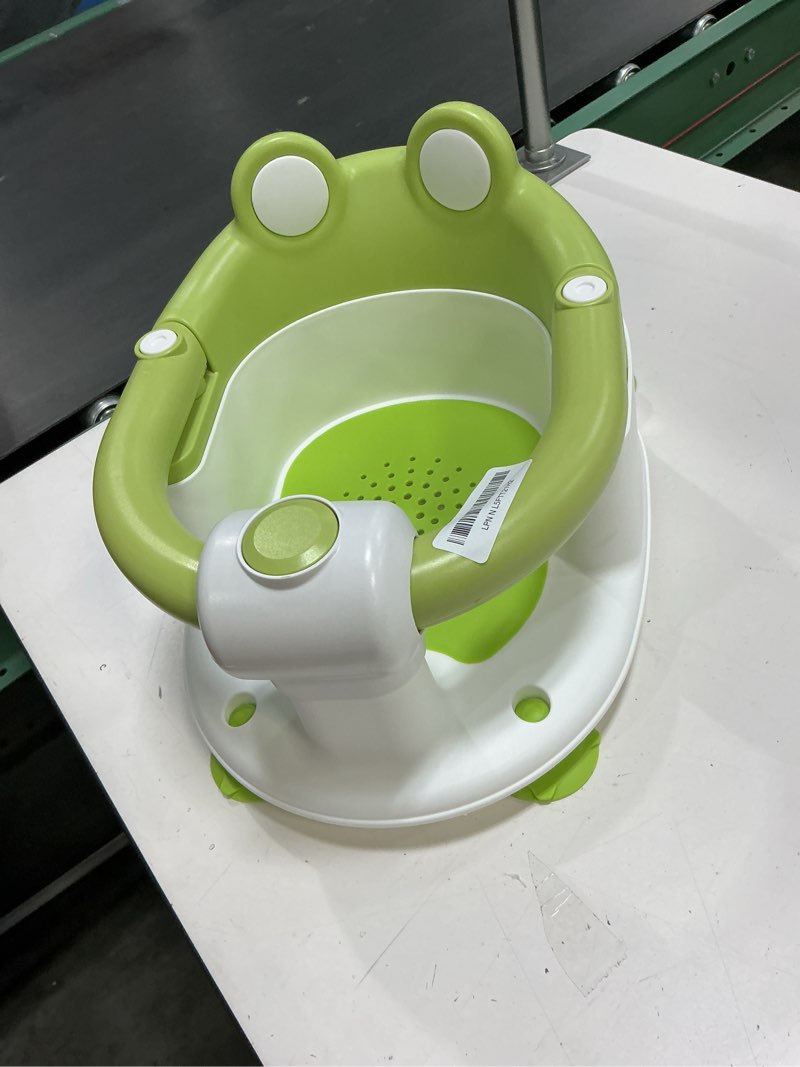 Condition photo showing Good Condition for ( similar) Baby Bath Seat for Babies 6 Months & up Non-Slip Toddler Bath Seats for Sitting Up Infant Bathtub Chair with Suction Cups and Soft Cushion for Baby Shower Tub Seat Green