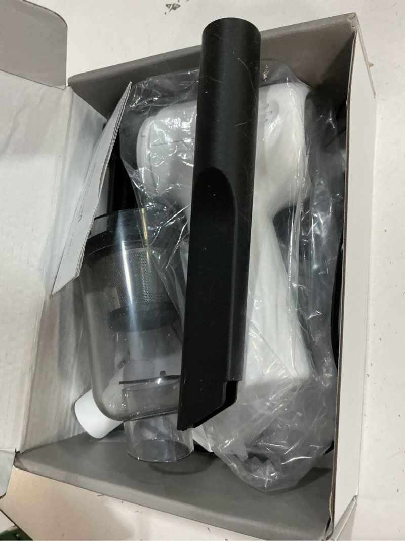 Condition photo showing As Is for pakeway handheld pet hair removal vacuum, pet hair removal tool, cat and dog hair remover, double filtration, for furniture, couch, carpet, clothing and bedding