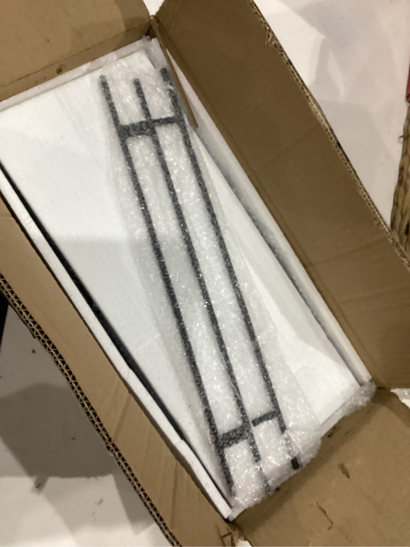 Condition photo showing New/Like New for WOPITUES Floating Shelves for Wall with Cube Shelf, Wall Shelves with Metal Rail for Bathroom Decor, Bathroom Organizers and Storage, Over Toilet Shelves for Toilet Paper-Black Black 15.7 inch