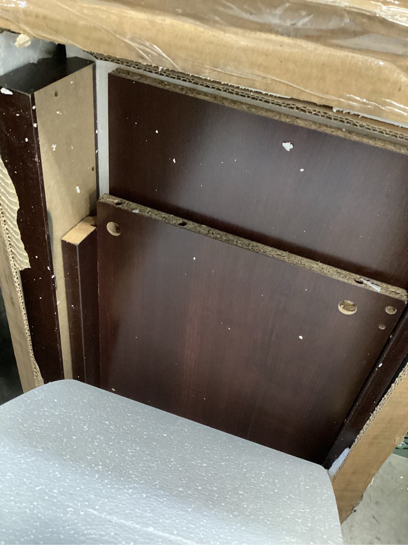 Condition photo showing As Is for 29.9" 2 Shelf Bookshelf Cherry - Sauder