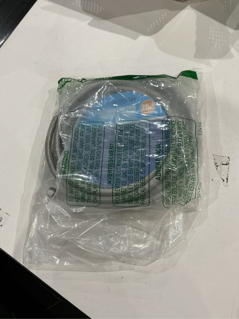 Condition photo showing Good Condition for refrigerator water line - 25 ft premium stainless steel braided ice maker water hose,food grade pex inner tube fridge water line with 1/4" fittings for refrigerator ice maker