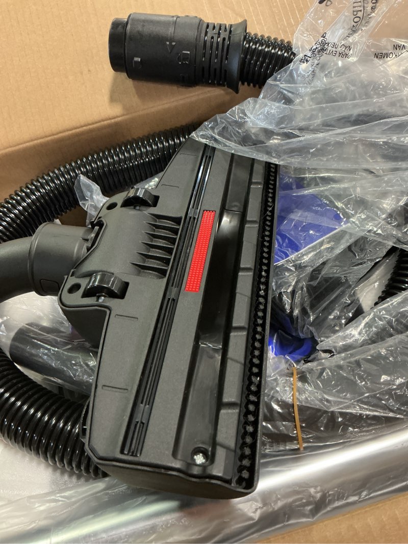 Condition photo showing As Is for Canister Vacuum Cleaner, 40Kpa 1600W Cyclon Power, Dust Full Indicator, Double HEPA Filters, 3.7Qt Large Capacity, Lightweight Vac for Hard Floors, Carpets, Pet Hair, Blue