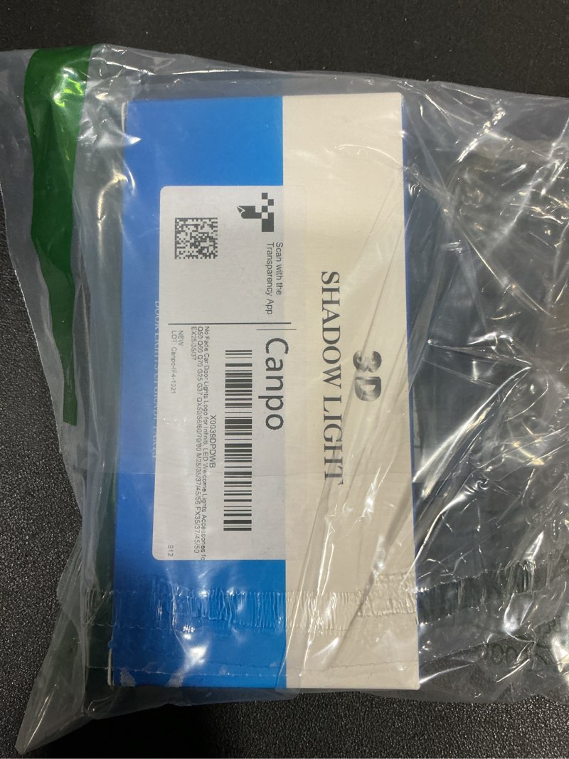 Condition photo showing Good Condition for No Fade Car Door Lights Logo Compatible with Infiniti, LED Welcome Lights Accessories for Q50 Q60 Q70 G25 G37 QX50/56/60/70/80 M25/35/37/45/56 FX35/37/45/50 EX25/35/37 IF-4pcs