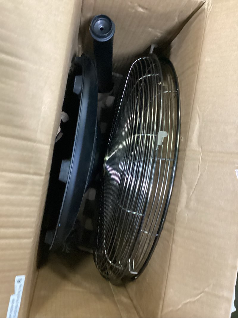 Condition photo showing Good Condition for better homes & gardens new 3 speed 16 inch vintage metal stand fan in black