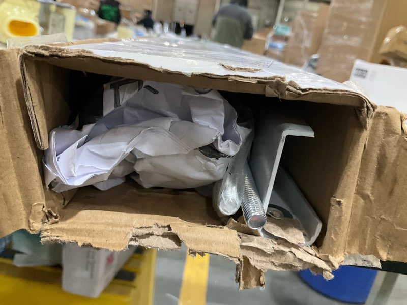 Condition photo showing As Is for mini split wall mounting bracket for 7000-18000 btu outdoor condenser ductless universal air conditioner and heat pump system support up to 330 lbs with cross bar