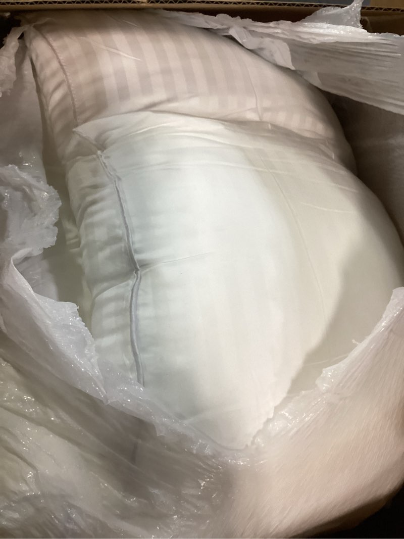 Condition photo showing As Is for COZSINOOR Bed Pillows for Sleeping Queen Size - Hotel Quality Set of 2 - Breathable Down Alternative Microfiber Filled for Back, Stomach, Side Sleepers, Cooling & Skin-Friendly