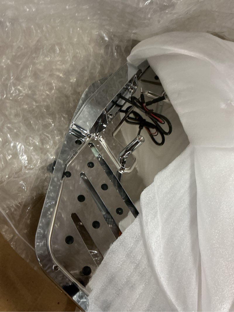 Condition photo showing Good Condition for mokitdora rear tour pack trunk top luggage rack with led light for 2018-2021 goldwing gl1800 models w/trunk, chrome
