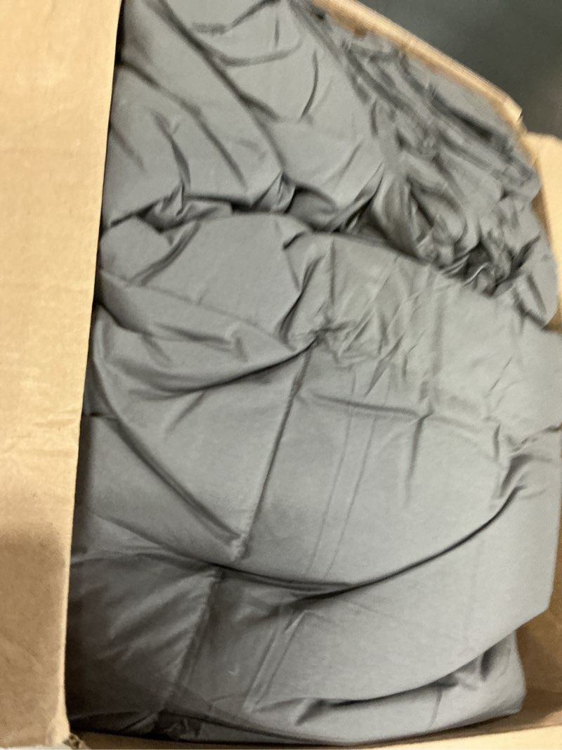 Condition photo showing Good Condition for 75% canadian goose down comforter queen size, ultra soft 100% cotton fabric, 850 fill power all season duvet insert, hotel luxury bedding comforters (dark gray,90"x90") dark gray queen(90"x90")