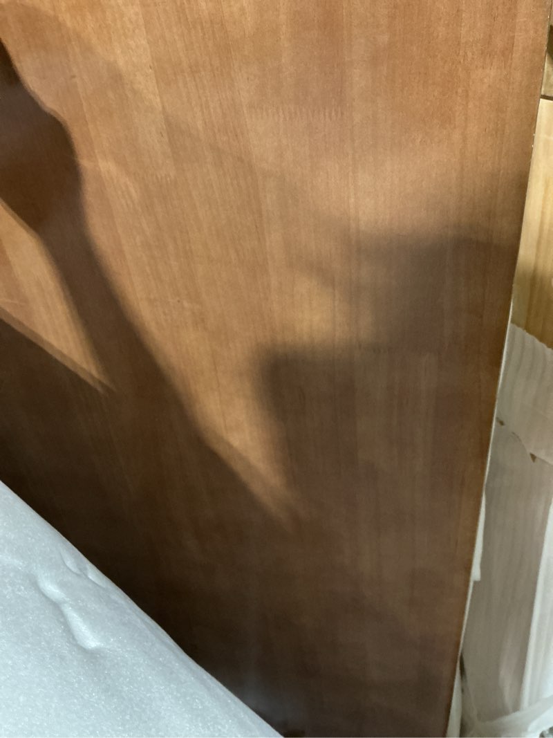 Condition photo showing New/Like New for meco stakmore classic straight edge wood folding card table, fruitwood frame