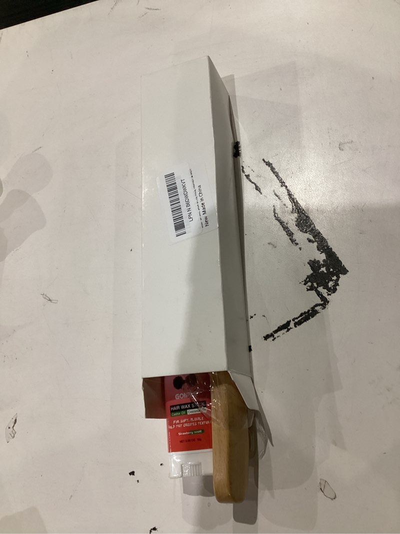 Condition photo showing Good Condition for Boar Bristle Slick Back Hair Brush for Smooth Flyaways, Frizz, Sleek Ponytail, Buns and Edge Baby Hair, Teasing | Hair Comb, Edge Brush, Teasing Brush Styling Accessories for Girls, Kids, Women & Men